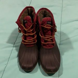 Sperry Rubber Bottom Rain Boots